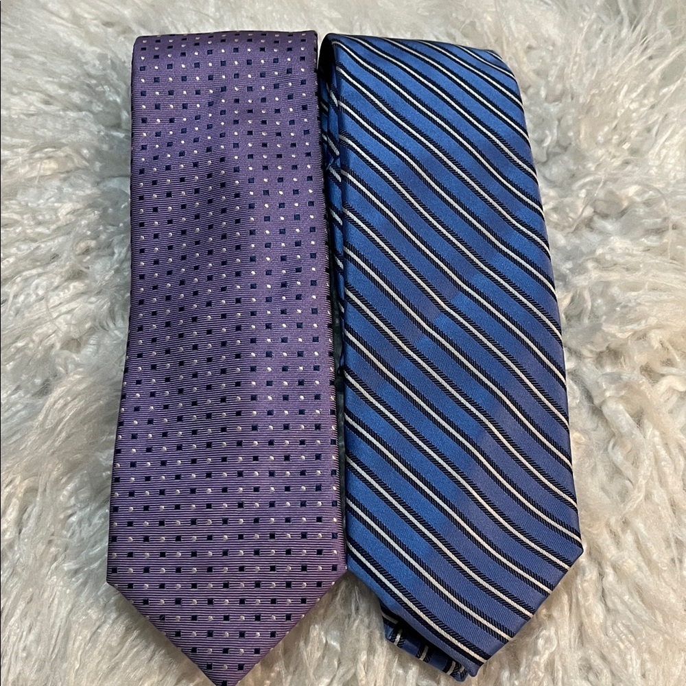 Chaps Purple and Blue Patterned Ties